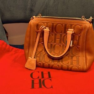 Carolina Herrera Andy 5 Locked mini cross body bag satchel
